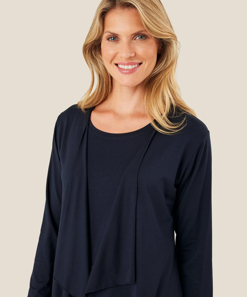 Itally JERSEY Cardigan, Navy